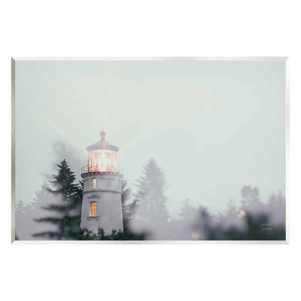 Stupell Industries " Oregon Coast Lighthouse " by Nathan Larson Wayfair